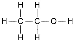 Вот она, формула метилового спирта
