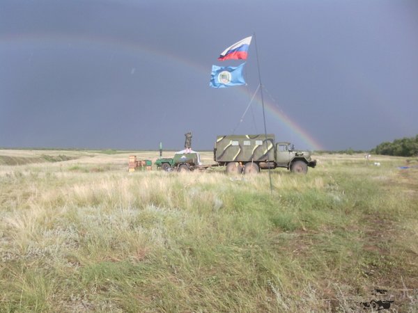 В степи под Волгоградом.