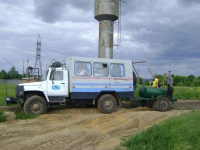 Так собстна происходил забор воды с водонапорной башни, Тульская обл.